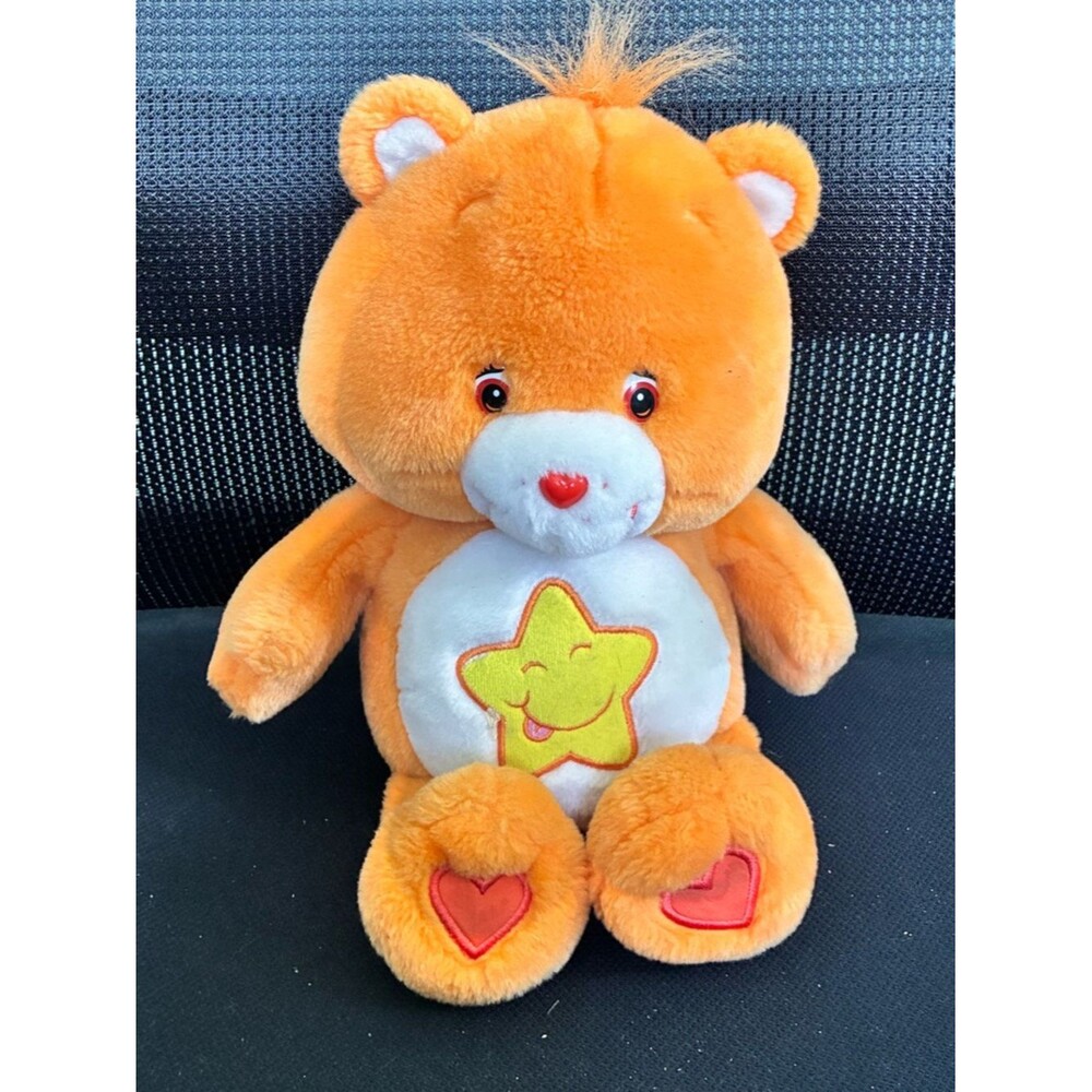 Care Bear 2003 Plush Orange Star Bear Stuffed Toy Musical